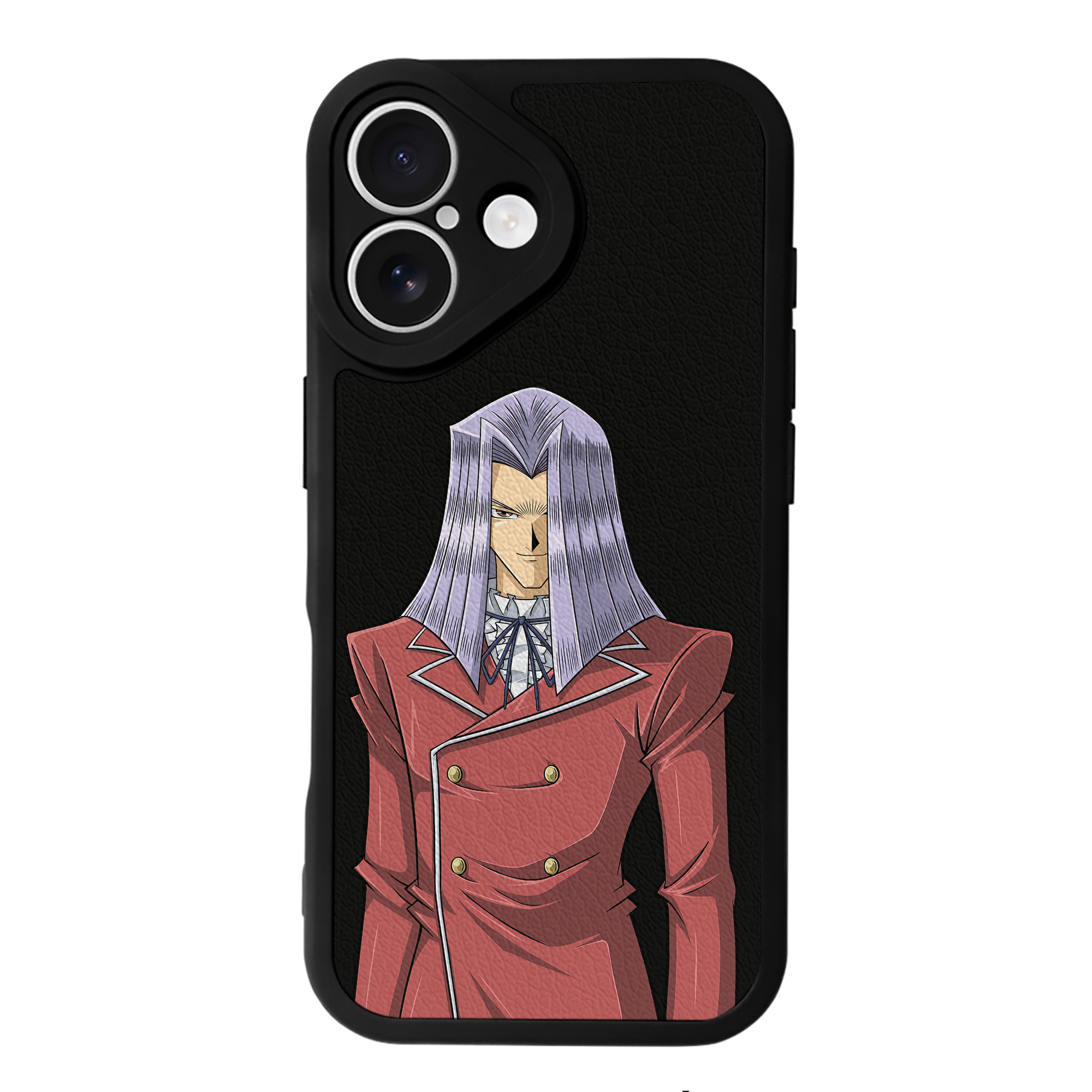 （画像用） 遊☆戯☆王 Yu-Gi-Oh! 【iPhone 16シリーズ対応】シリコンスマホケース（レザー調） 材質：シリコン